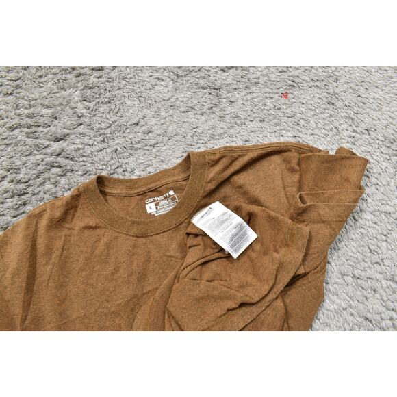 Carhartt Men's Medium Cotton T-Shirt Brown Loose Fit Short Sleeve - Picture 6 of 6